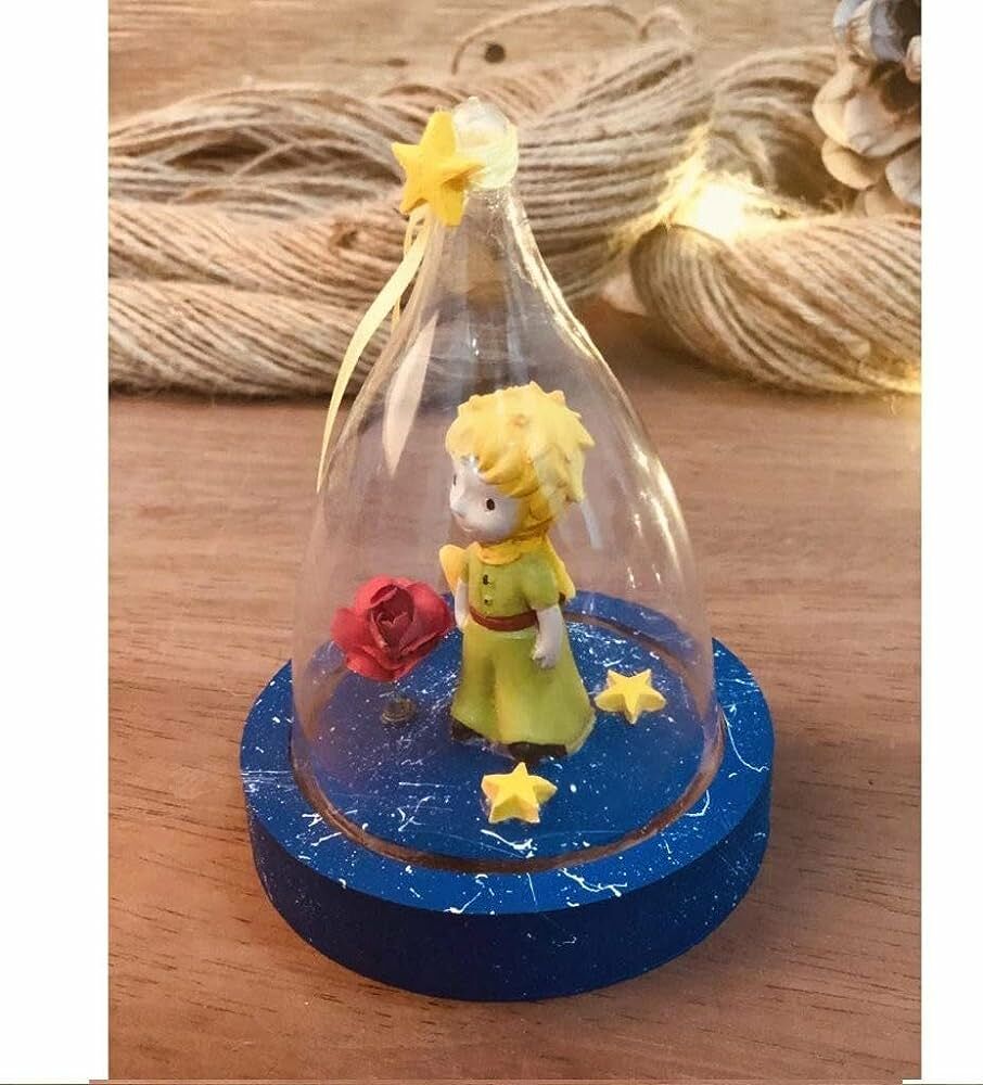 ByGufi Küçük Prens Rüya Bekçisi Yıldız Küresi – Dekoratif Küre, Masalsı ve Zarif Tasarım, Hediye ve Dekoratif Obje