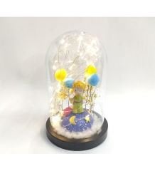 ByGufi Küçük Prens Işıklı Büyük Boy Fanus – LED Işıklı, Dekoratif, Hediyelik, Özel Tasarım