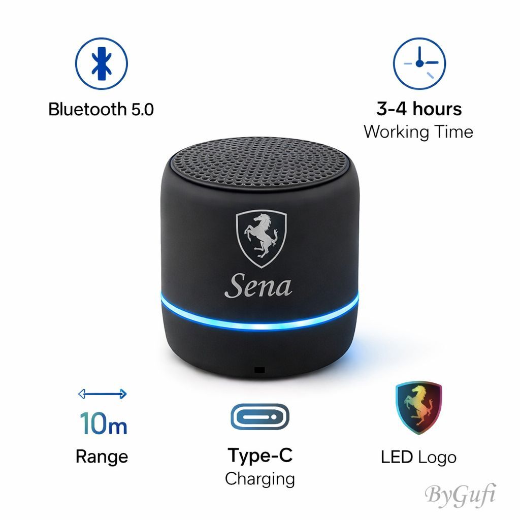 ByGufi İsme Özel Hediye Bluetooth Hoparlör