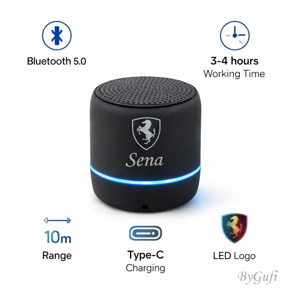 ByGufi İsme Özel Hediye Bluetooth Hoparlör