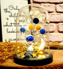 ByGufi Astronot Işıklı Teraryum – LED Işıklı, Dekoratif, Hediyelik, Özel Tasarım