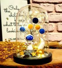 ByGufi Astronot Işıklı Teraryum – LED Işıklı, Dekoratif, Hediyelik, Özel Tasarım