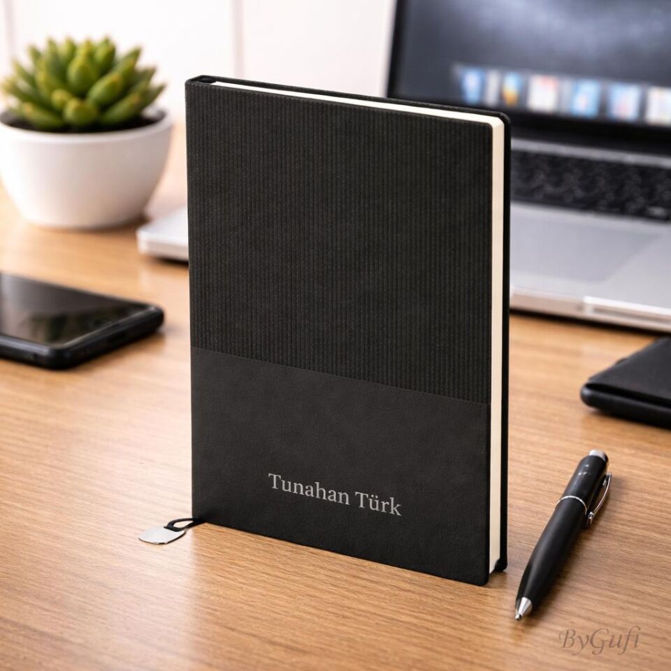 ByGufi İsme Özel Hediye Termo Deri Defter