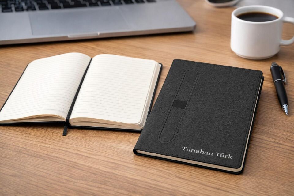 ByGufi 2425 Kişiye Özel 15x21 cm Termo Deri Defter / Ajanda – İsim Baskılı