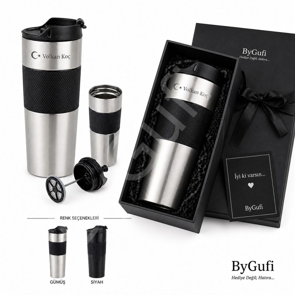 ByGufi Kişiye Özel Hediye Termos