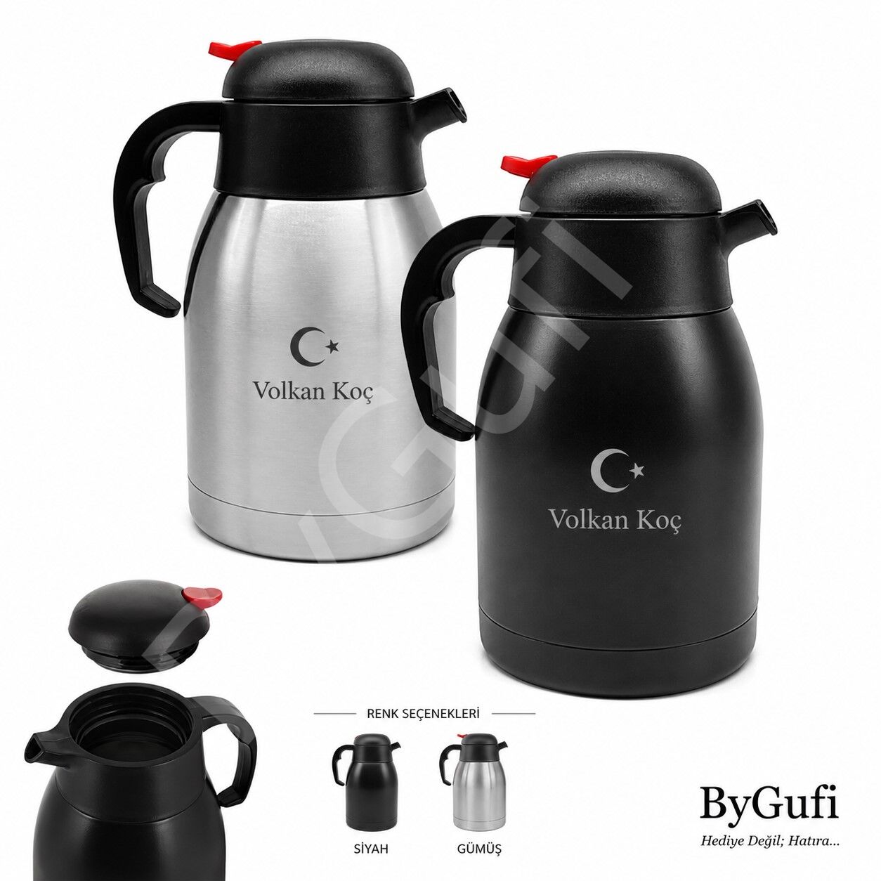 ByGufi Kişiye Özel Hediye Termos