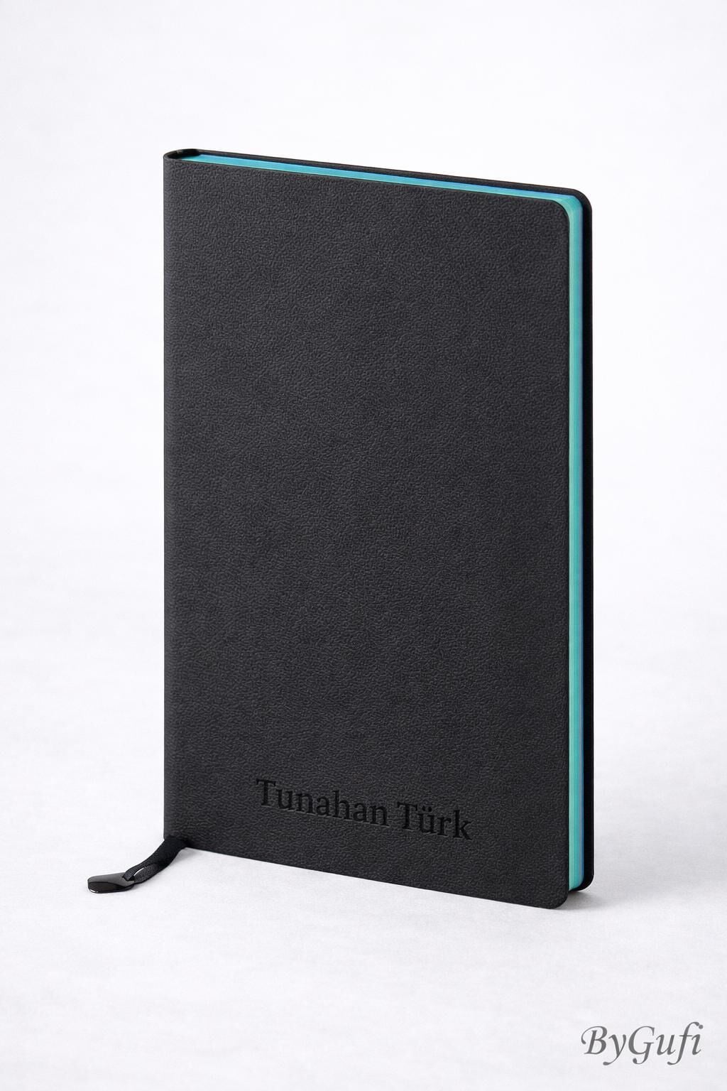 ByGufi Kişiye Özel Hediye Yumuşak Kapaklı Deri Defter