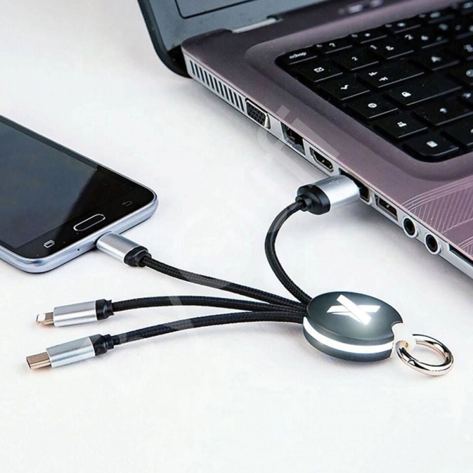 ByGufi Kişiye Özel Hediye Çoklu Kablo | USB