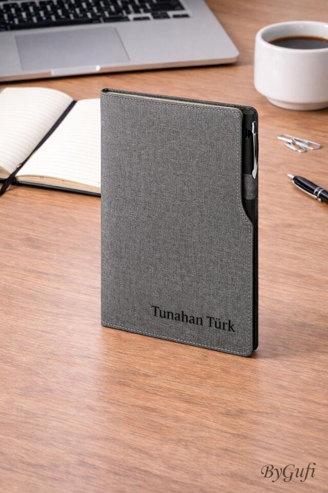 ByGufi İsme Özel Hediye Deri Defter