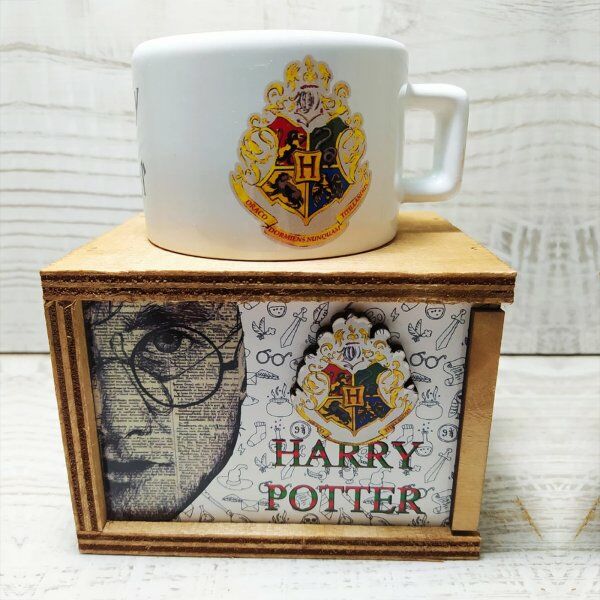 ByGufi Hediyelik Harry Potter Kutulu Kupa 1 | Ahşap Kutulu, Canlı Baskı, Porselen Kupa