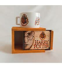 ByGufi Hediyelik Harry Potter Kutulu Kupa 1 | Ahşap Kutulu, Canlı Baskı, Porselen Kupa