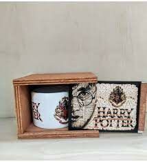 ByGufi Hediyelik Harry Potter Kutulu Kupa 1 | Ahşap Kutulu, Canlı Baskı, Porselen Kupa
