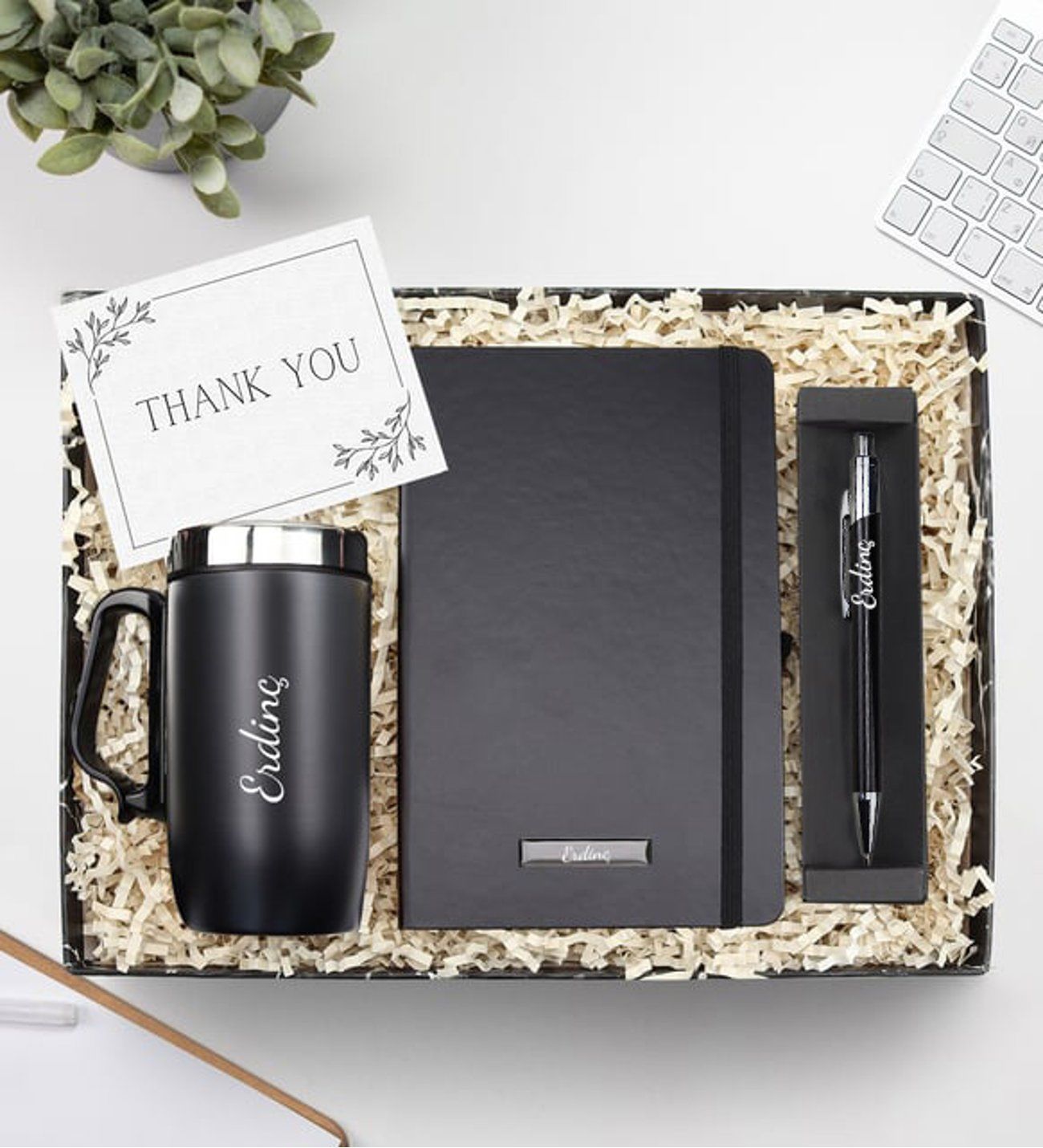 ByGufi İsme Özel Termos - Defter - Kalem Hediye Seti