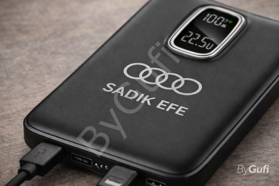 ByGufi Kişiye Özel Hediye 10.000 mAh Powerbank