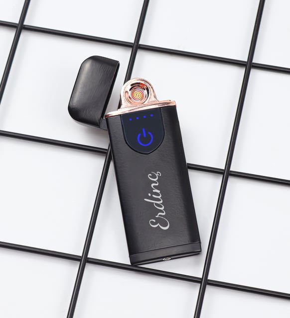 Kişiye Özel 3'lü USB Şarjlı Dokunmatik Elektronik Çakmak