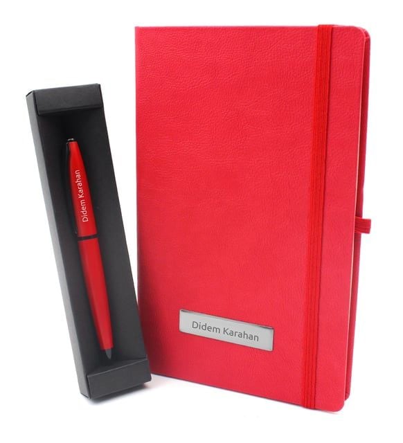 ByGufi İsme Özel Defter - Kalem Hediye Seti