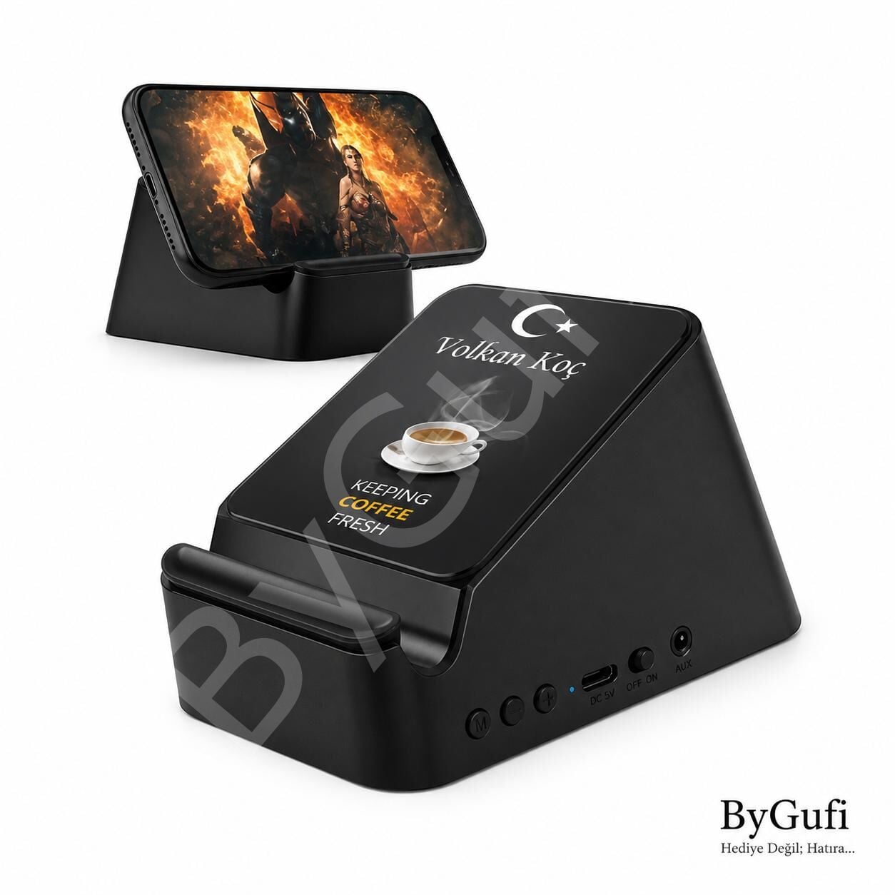 ByGufi Kişiye Özel Hediye Bluetooth Standlı Hoparlör