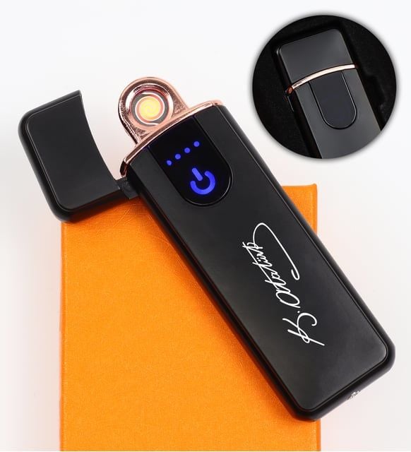 Kişiye Özel USB Şarjlı Dokunmatik Elektronik Çakmak