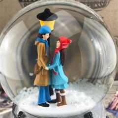 Sokak Lambası Kar Küresi ve Müzik Kutusu / Büyük Boy