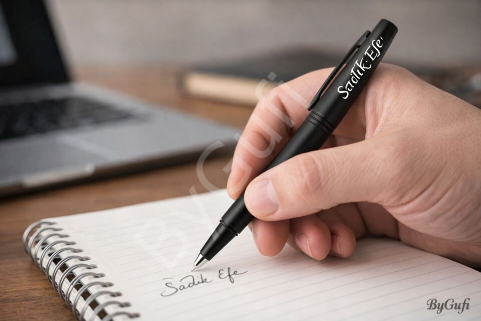 ByGufi Kişiye Özel Hediye Metal Roller Kalem 1216