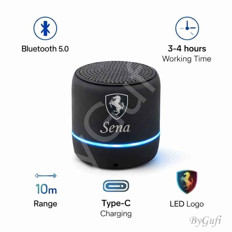 ByGufi İsme Özel Hediye Bluetooth Hoparlör