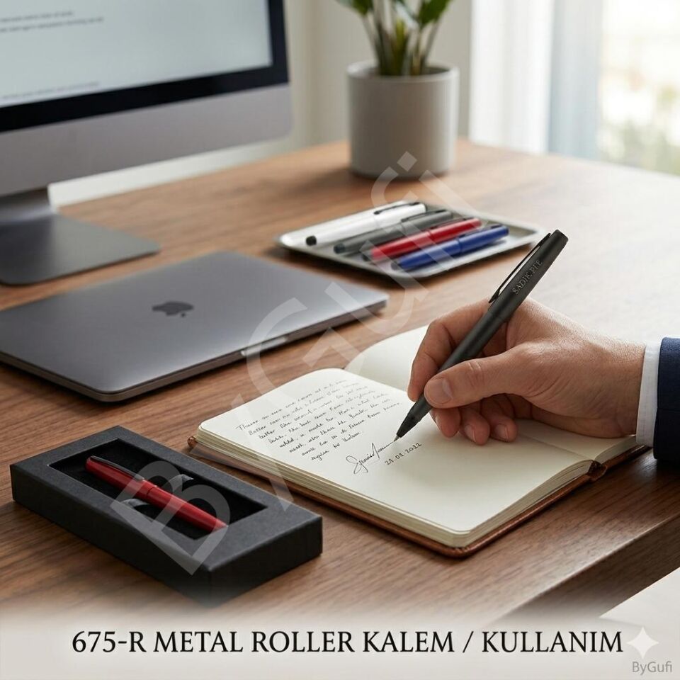 ByGufi Kişiye Özel Hediye Metal Roller Kalem 675