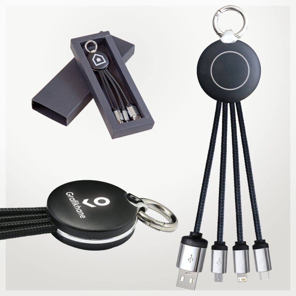 ByGufi Kişiye Özel Hediye Çoklu Kablo | USB