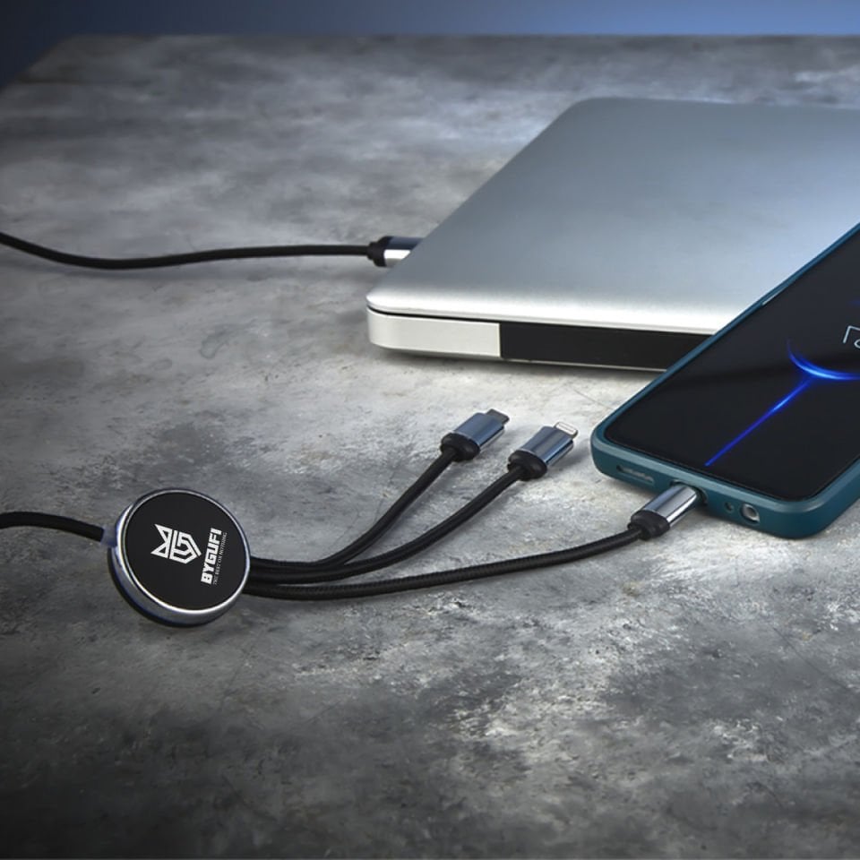 ByGufi İsme Özel Hediye Çoklu Şarj Kablosu