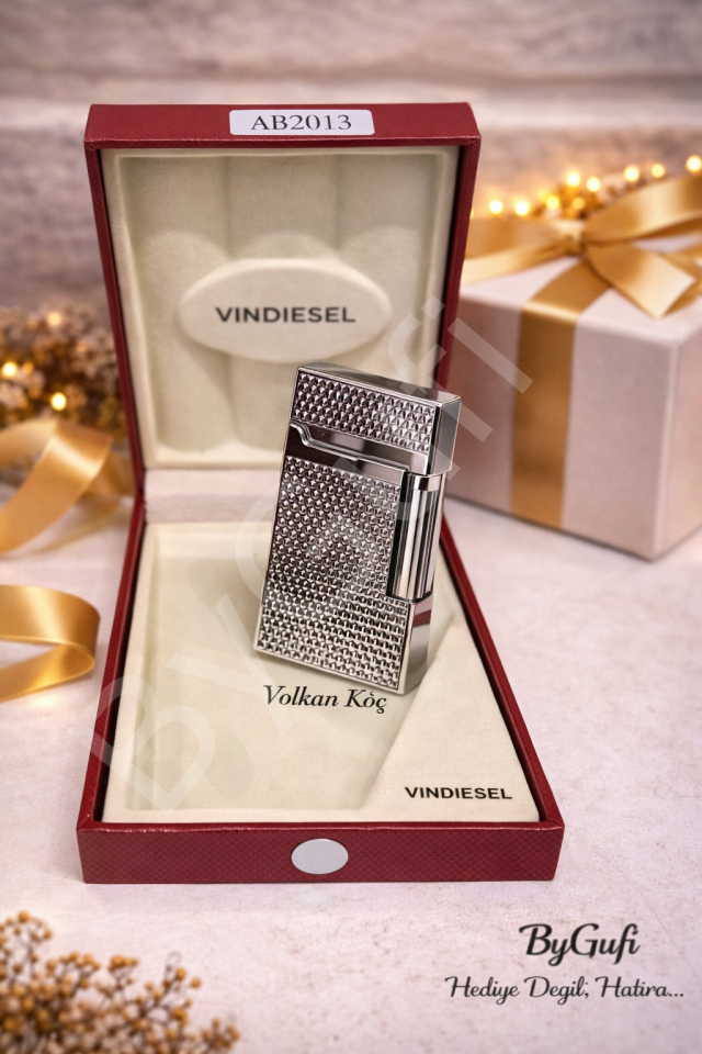 ByGufi İsme Özel Vin Diesel Metal Çakmak | Kişiye Özel Gazlı Çakmak