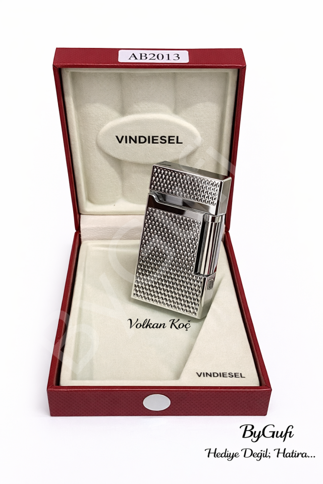 ByGufi İsme Özel Vin Diesel Metal Çakmak | Kişiye Özel Gazlı Çakmak