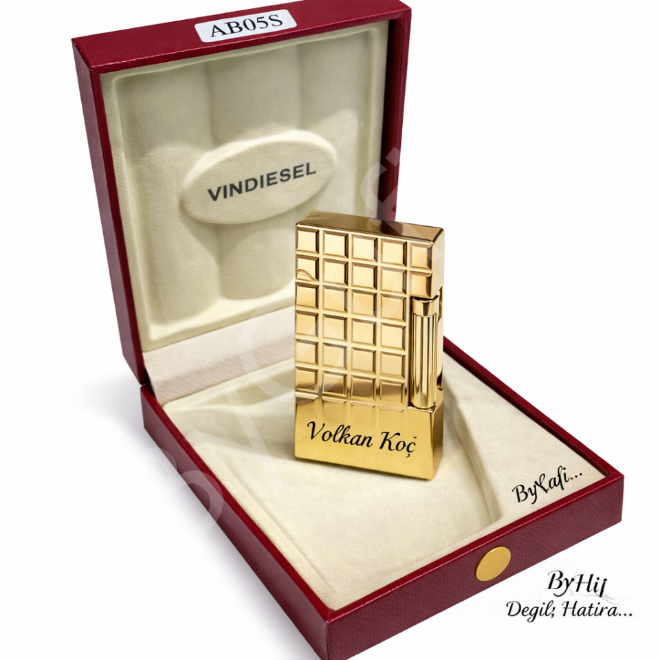 ByGufi İsme Özel Vin Diesel Metal Çakmak | Kişiye Özel Gazlı Çakmak