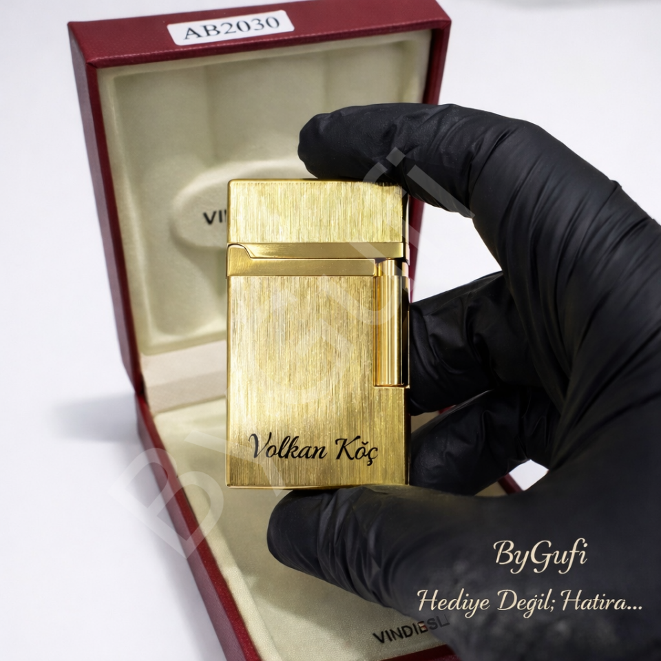 ByGufi İsme Özel Vin Diesel Metal Çakmak | Kişiye Özel Gazlı Çakmak