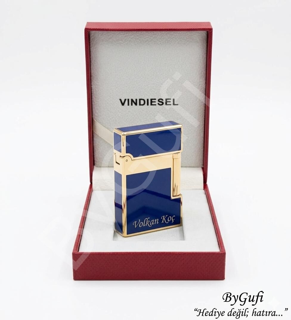 ByGufi İsme Özel Vin Diesel Metal Çakmak | Kişiye Özel Gazlı Çakmak