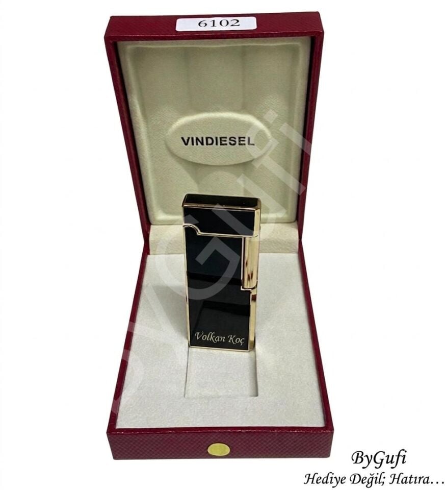 ByGufi İsme Özel Vin Diesel Metal Çakmak | Kişiye Özel Gazlı Çakmak