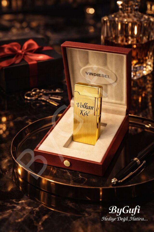 ByGufi İsme Özel Vin Diesel Metal Çakmak | Kişiye Özel Gazlı Çakmak