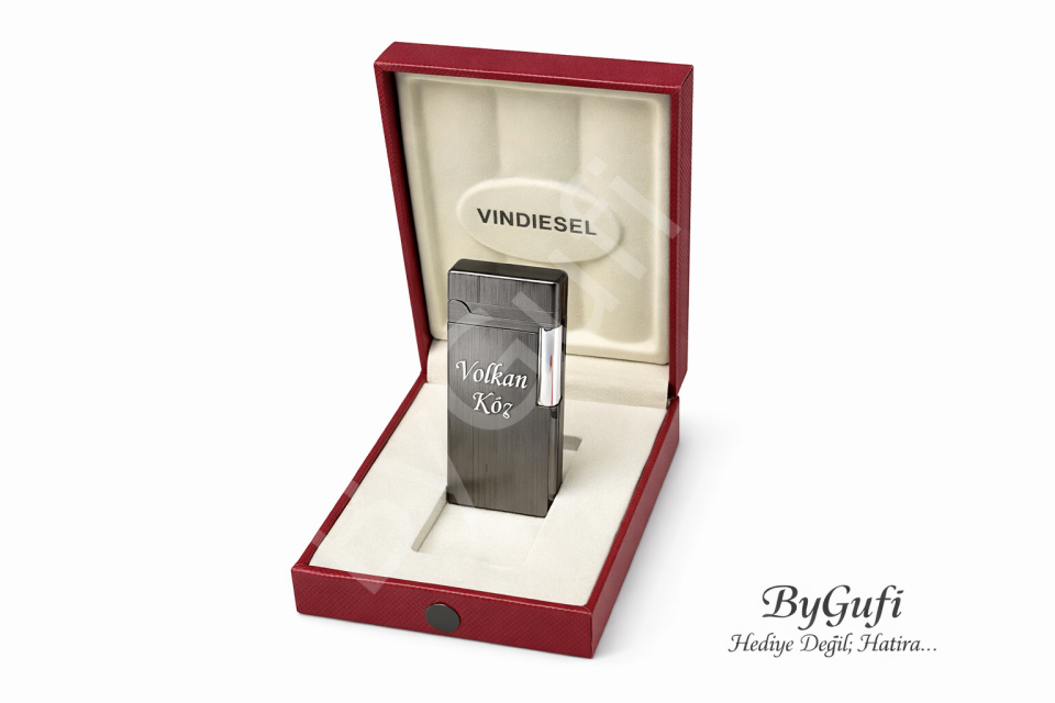 ByGufi İsme Özel Vin Diesel Metal Çakmak | Kişiye Özel Çakmak