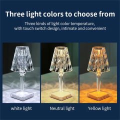 Led Işıklı Dokunmatik Kristal Lamba - 1