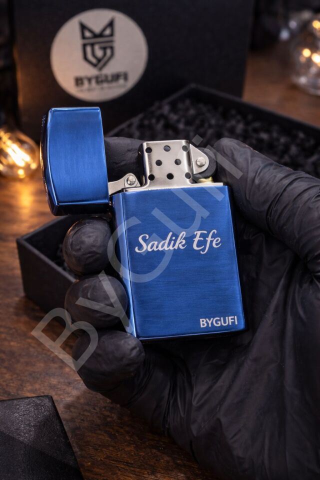 ByGufi Kişiye Özel Orijinal Lotus Benzinli Çakmak Laci