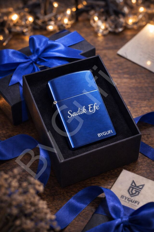 ByGufi Kişiye Özel Orijinal Lotus Benzinli Çakmak Laci