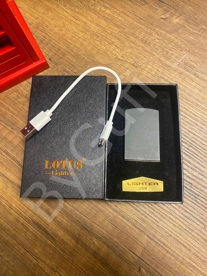 ByGufi Lotus USB Şarjlı Elektrikli Çakmak | Kişiye Özel Metal Hediye Çakmak