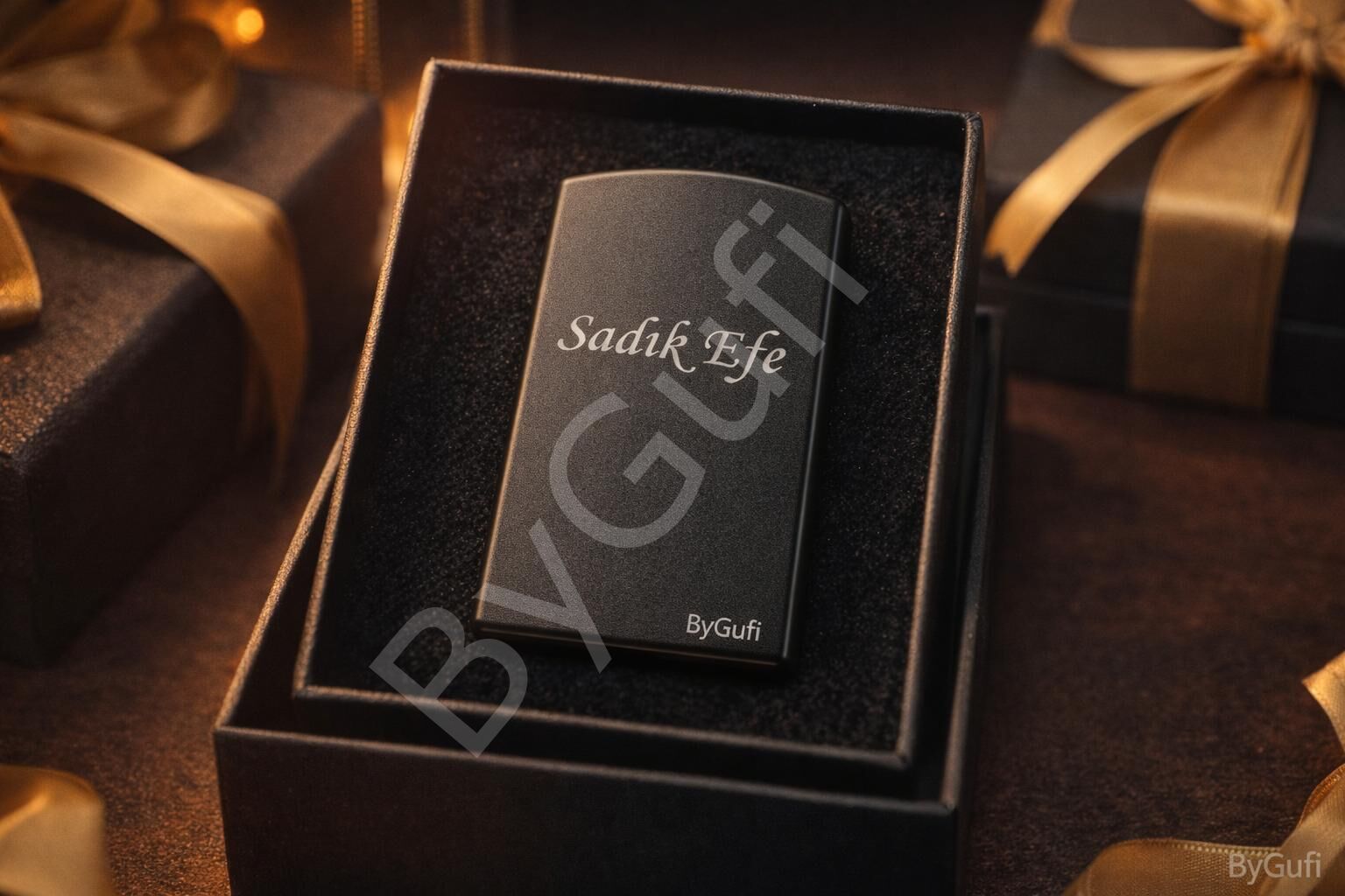 ByGufi Lotus USB Şarjlı Elektrikli Çakmak | Kişiye Özel Metal Hediye Çakmak