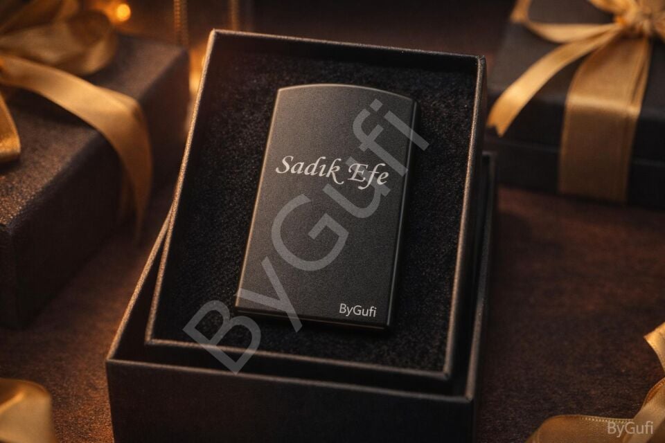 ByGufi Lotus USB Şarjlı Elektrikli Çakmak | Kişiye Özel Metal Hediye Çakmak