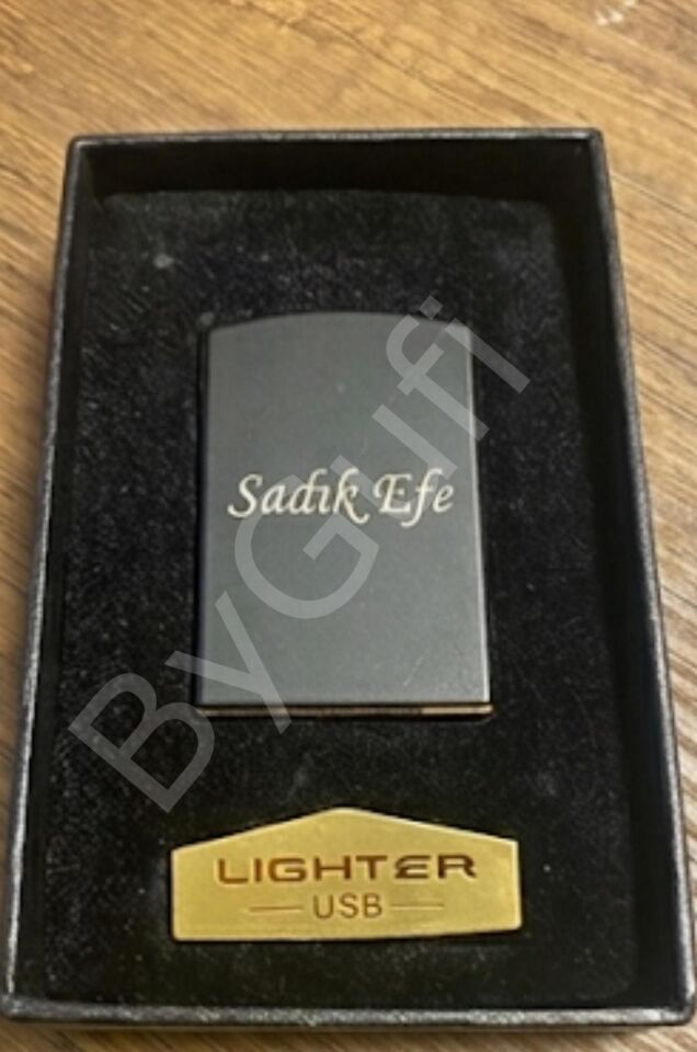 ByGufi Lotus USB Şarjlı Elektrikli Çakmak | Kişiye Özel Metal Hediye Çakmak