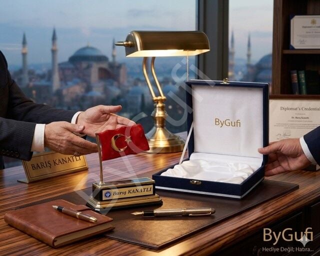 ByGufi Kişiye Özel Hediye Metal Türk Bayrağı 2