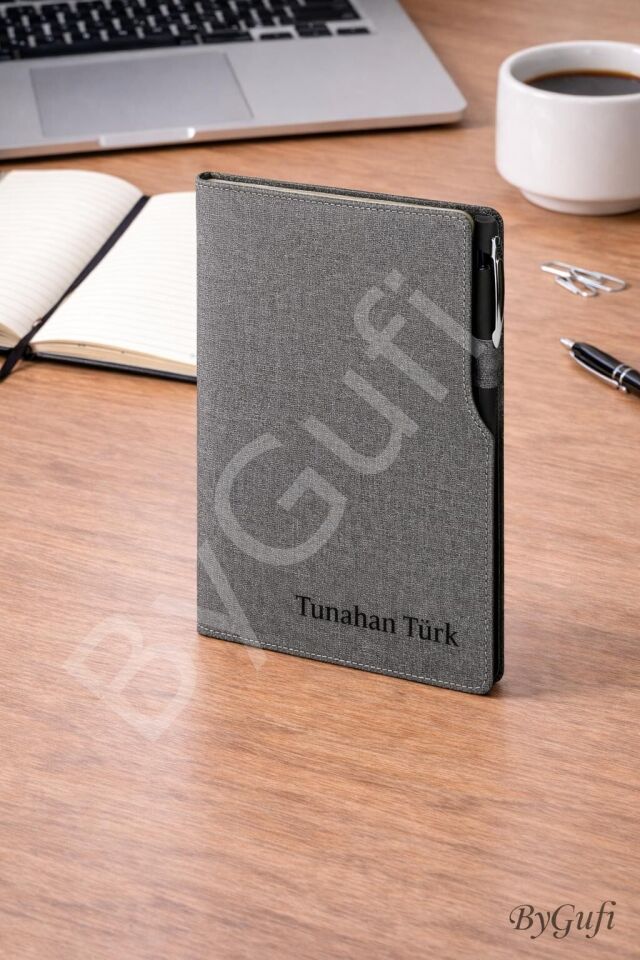 ByGufi İsme Özel Hediye Deri Defter
