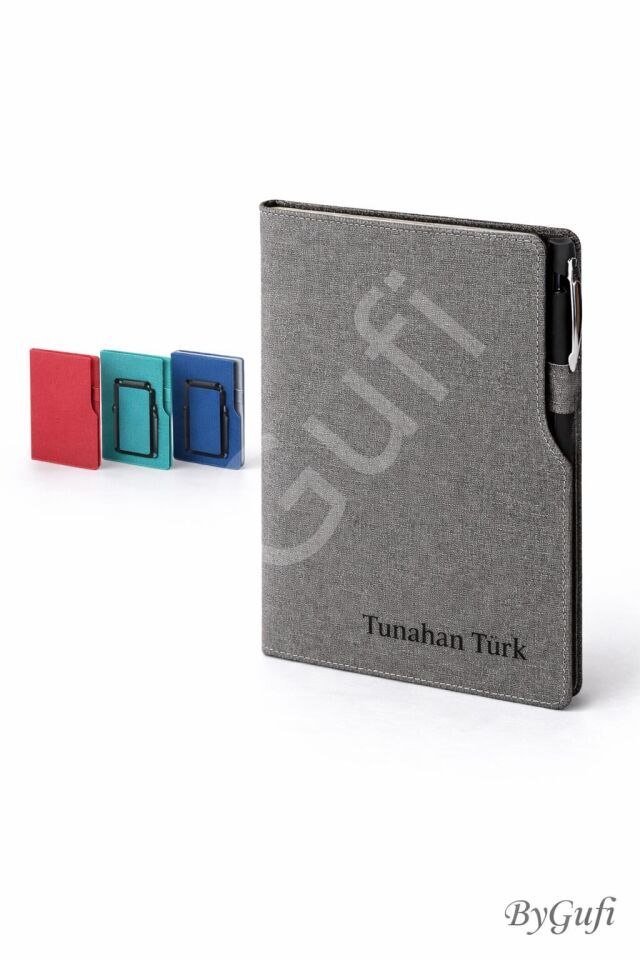 ByGufi İsme Özel Hediye Deri Defter