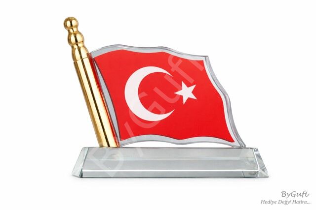 ByGufi Kişiye Özel Hediye Kristal Türk Bayrağı 2