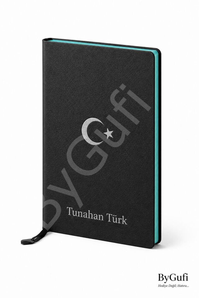 ByGufi Kişiye Özel Hediye Yumuşak Kapaklı Deri Defter