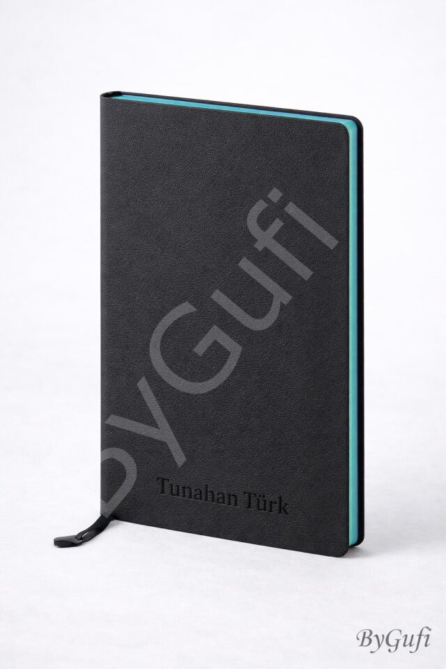ByGufi Kişiye Özel Hediye Yumuşak Kapaklı Deri Defter