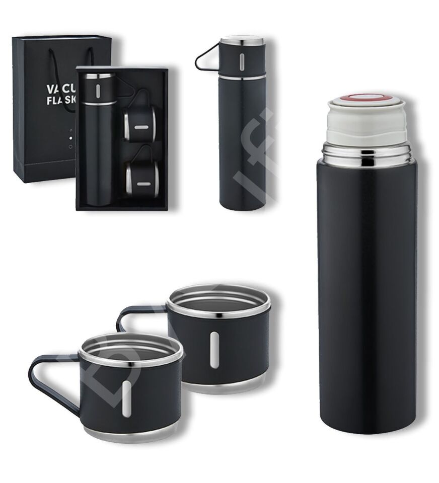 ByGufi İsme Özel Hediyelik 3 Bardaklı Termos Set